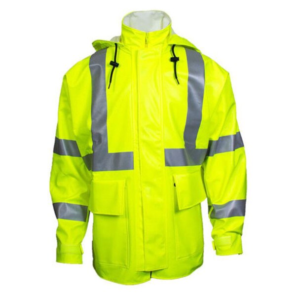 Fluorescent Yellow Arc H2O FR Rain Jacket